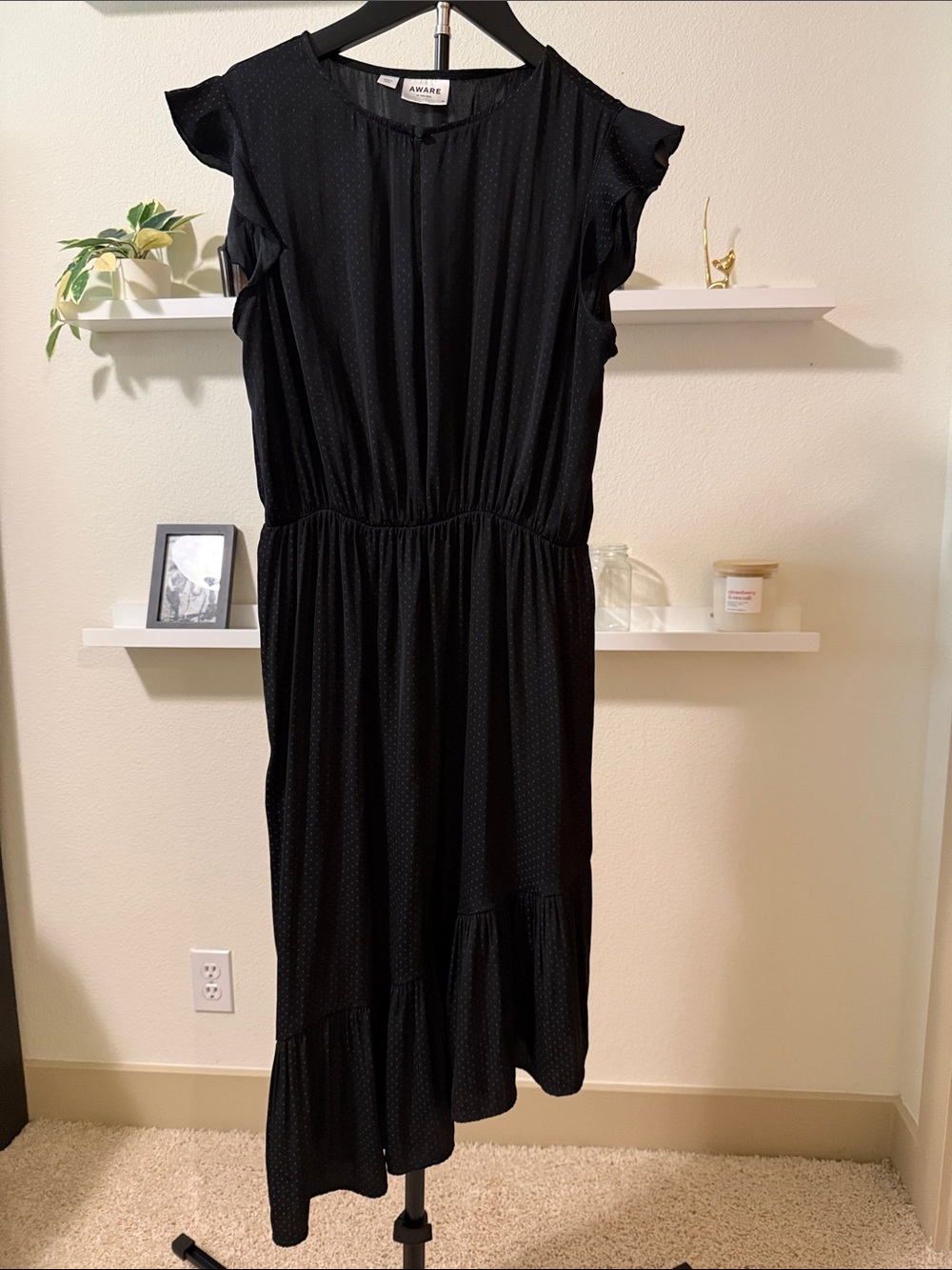 Vero Moda Black High Low Dress Size M